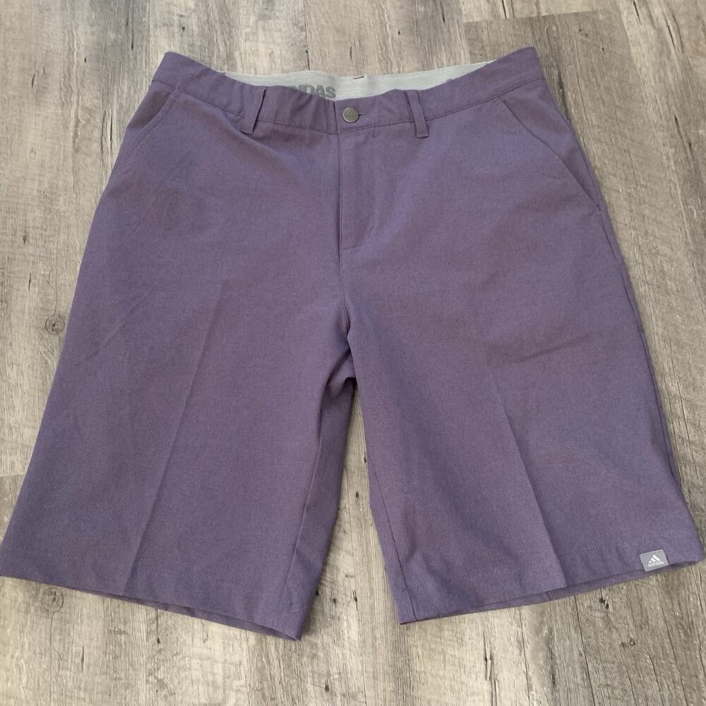 Adidas Ultimate 365 Golf Shorts Mens Size 33 Purple Polyester Spandex 939011